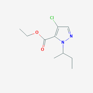 molecular formula C10H15ClN2O2 B8037139 ethyl 1-sec-butyl-4-chloro-1H-pyrazole-5-carboxylate 
