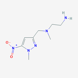 (2-aminoethyl)(methyl)[(1-methyl-5-nitro-1H-pyrazol-3-yl)methyl]amine