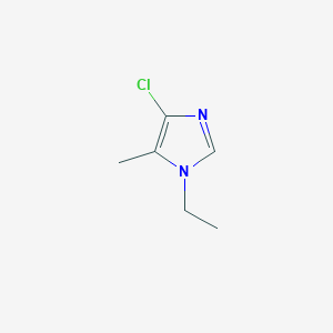 molecular formula C6H9ClN2 B8037261 4-chloro-1-ethyl-5-methyl-1H-imidazole 