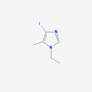 molecular formula C6H9IN2 B8037262 1-ethyl-4-iodo-5-methyl-1H-imidazole 