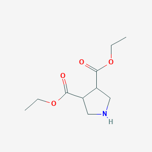 molecular formula C10H17NO4 B8037372 Pyrrolidine-3,4-dicarboxylic acid diethyl ester 