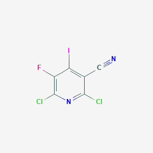 molecular formula C6Cl2FIN2 B8037379 2,6-Dichloro-5-fluoro-4-iodonicotinonitrile 