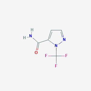 molecular formula C5H4F3N3O B8037389 2-Trifluoromethyl-2H-pyrazole-3-carboxylic acid amide 