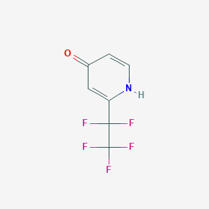 molecular formula C7H4F5NO B8037399 2-(Perfluoroethyl)pyridin-4-ol 