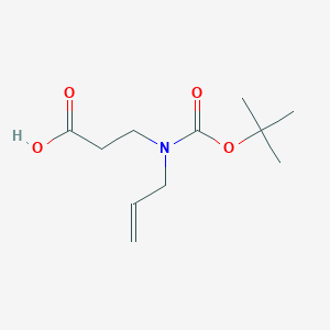 molecular formula C11H19NO4 B8037430 N-(tert-butoxycarbonyl)-3-(2-propenylamino)propionic acid 