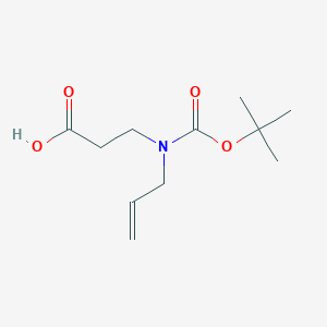 molecular formula C11H19NO4 B8037430 3-{[(Tert-butoxy)carbonyl](prop-2-en-1-yl)amino}propanoic acid 