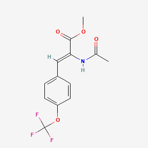 molecular formula C13H12F3NO4 B8037465 methyl (Z)-2-acetamido-3-[4-(trifluoromethoxy)phenyl]prop-2-enoate 