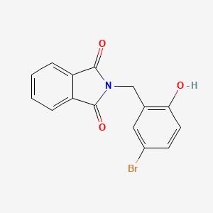 molecular formula C15H10BrNO3 B8037508 2-[(5-Bromo-2-hydroxyphenyl)methyl]isoindole-1,3-dione 