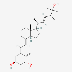 molecular formula C28H44O3 B8037538 (1S,3R,5Z)-5-[(2E)-2-[(1R,3aS,7aR)-1-[(E,2R,5R)-6-hydroxy-5,6-dimethylhept-3-en-2-yl]-7a-methyl-2,3,3a,5,6,7-hexahydro-1H-inden-4-ylidene]ethylidene]-4-methylidenecyclohexane-1,3-diol 