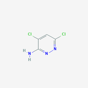 molecular formula C4H3Cl2N3 B8037550 4,6-Dichloropyridazin-3-amine CAS No. 1161847-28-4