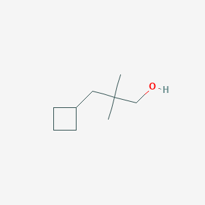 molecular formula C9H18O B8037579 3-Cyclobutyl-2,2-dimethylpropan-1-ol 