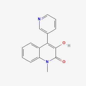 molecular formula C15H12N2O2 B8037681 3-hydroxy-1-methyl-4-(pyridin-3-yl)quinolin-2(1H)-one 