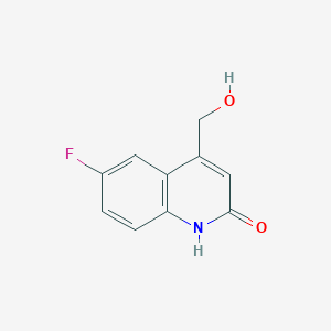 molecular formula C10H8FNO2 B8037710 6-fluoro-4-(hydroxymethyl)-1H-quinolin-2-one 