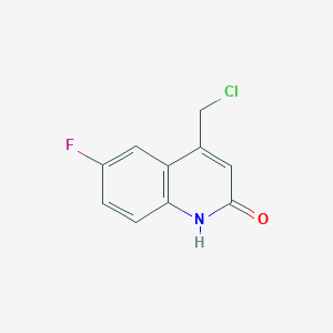 4-(chloromethyl)-6-fluoro-1H-quinolin-2-one