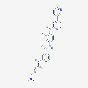 molecular formula C29H29N7O2 B8037769 3-[[4-(dimethylamino)-1-oxobut-2-enyl]amino]-N-[3-methyl-4-[[4-(3-pyridinyl)-2-pyrimidinyl]amino]phenyl]benzamide 