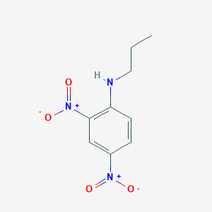 molecular formula C9H11N3O4 B080378 2,4-Dinitro-n-propylaniline CAS No. 13059-84-2