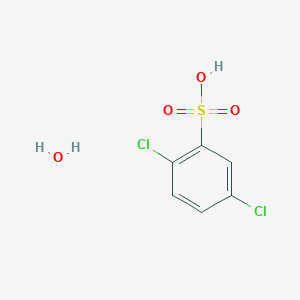 molecular formula C6H6Cl2O4S B8037841 2,5-Dichlorobenzenesulfonic acid;hydrate 