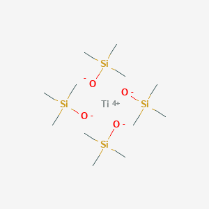 molecular formula C12H36O4Si4Ti B8037879 Tetrakis(trimethylsiloxy) titanium(IV) 