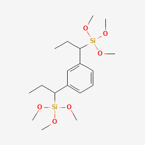 molecular formula C18H34O6Si2 B8037892 1,3-双(三甲氧基甲硅烷基丙基)苯 CAS No. 1356113-25-1