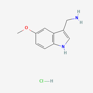 molecular formula C10H13ClN2O B8037921 [(5-Methoxy-1h-indol-3-yl)methyl]amine hydrochloride 