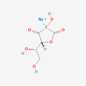 molecular formula C6H7NaO6 B8037988 (+)-Sodium L-ascorbate crystalline 