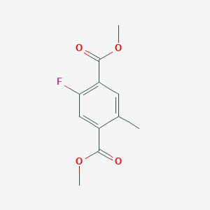 molecular formula C11H11FO4 B8038001 Dimethyl 2-Fluoro-5-methylterephthalate CAS No. 1203953-08-5