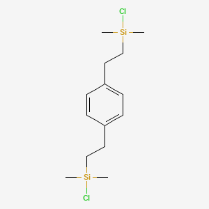 molecular formula C14H24Cl2Si2 B8038004 1,4-Bis(2-(chlorodimethylsilyl)ethyl)benzene 
