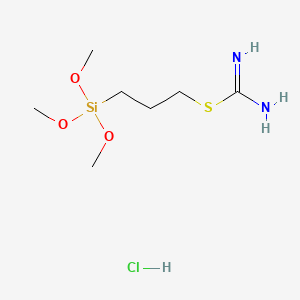 molecular formula C7H19ClN2O3SSi B8038010 Carbamimidothioic acid, 3-(trimethoxysilyl)propyl ester, monohydrochloride CAS No. 58505-58-1
