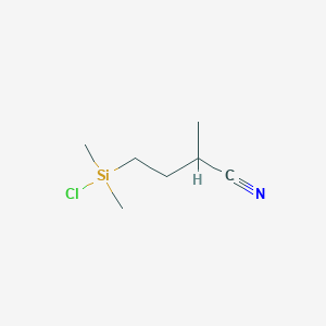 molecular formula C7H14ClNSi B8038028 (3-Cyanobutyl)dimethylchlorosilane 