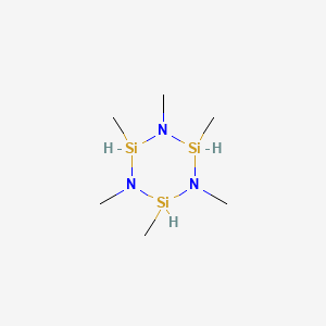 molecular formula C6H21N3Si3 B8038056 1,2,3,4,5,6-Hexamethyl-1,3,5,2,4,6-triazatrisilinane 