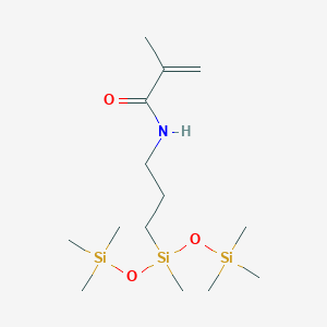 molecular formula C14H33NO3Si3 B8038080 Methacrylamidopropylbis(trimethylsiloxy)methylsilane 