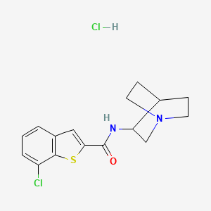 molecular formula C16H18Cl2N2OS B8038226 EVP6124 hydrochloride 