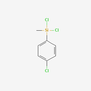 molecular formula C7H7Cl3Si B8038251 Methyl-p-chlorophenyldichlorosilane CAS No. 825-93-4