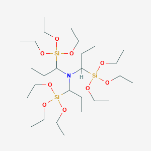molecular formula C27H63NO9Si3 B8038263 三(三乙氧基甲硅烷基丙基)胺 