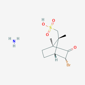 azane;[(1S,3R,4R,7R)-3-bromo-1,7-dimethyl-2-oxo-7-bicyclo[2.2.1]heptanyl]methanesulfonic acid