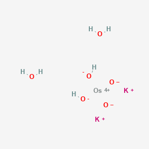 molecular formula H6K2O6Os B8038291 Dipotassium;osmium(4+);oxygen(2-);dihydroxide;dihydrate 