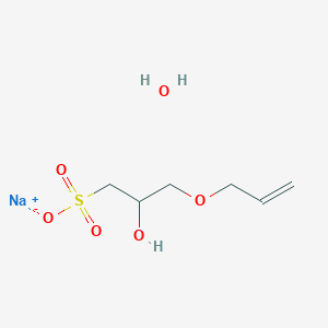 molecular formula C6H13NaO6S B8038305 Sodium;2-hydroxy-3-prop-2-enoxypropane-1-sulfonate;hydrate 