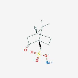 molecular formula C10H15NaO4S B8038306 (1R,4S)-7,7-Dimethyl-2-oxobicyclo[2.2.1]heptane-1-methanesulfonic acid sodium salt 