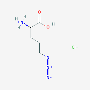 molecular formula C5H11ClN4O2 B8038328 H-Orn(N3).HCl 