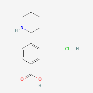 4-Piperidin-2-ylbenzoic acid hydrochloride