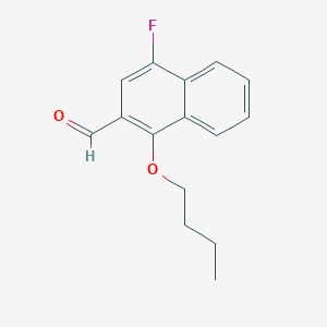 molecular formula C15H15FO2 B8038503 1-Butoxy-4-fluoro-2-naphthaldehyde CAS No. 172033-84-0