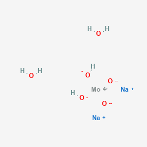 molecular formula H6MoNa2O6 B8038507 Disodium;molybdenum(4+);oxygen(2-);dihydroxide;dihydrate 