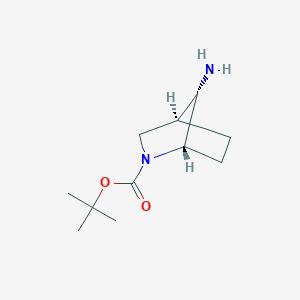 molecular formula C11H20N2O2 B8038566 (exo)-tert-Butyl 7-amino-2-azabicyclo[2.2.1]heptane-2-carboxylate 