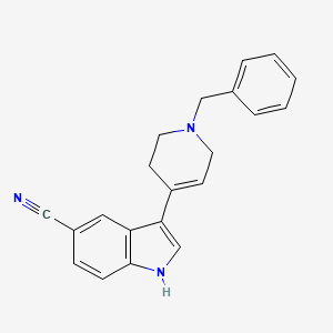 molecular formula C21H19N3 B8038610 3-(1-Benzyl-1,2,3,6-tetrahydro-4-pyridinyl)-1H-indole-5-carbonitrile 