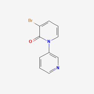 molecular formula C10H7BrN2O B8038625 3-Bromo-1-(pyridin-3-yl)pyridin-2(1H)-one 
