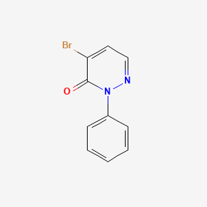 molecular formula C10H7BrN2O B8038642 4-Bromo-2-phenylpyridazin-3(2H)-one 