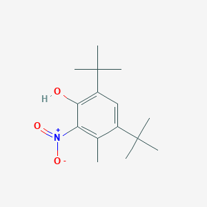 molecular formula C15H23NO3 B8038718 4,6-Ditert-butyl-3-methyl-2-nitrophenol CAS No. 3114-65-6