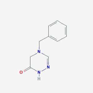 molecular formula C10H11N3O B8038831 4-Benzyl-4,5-dihydro-1H-[1,2,4]triazin-6-one 