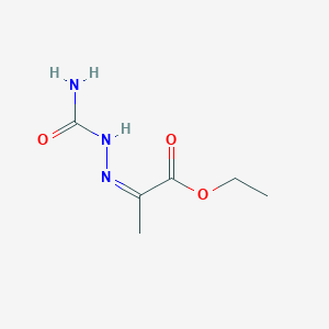 molecular formula C6H11N3O3 B8038842 ethyl (2Z)-2-(carbamoylhydrazinylidene)propanoate 