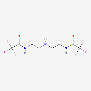 molecular formula C8H11F6N3O2 B8038954 Acetamide, N,N'-(iminodi-2,1-ethanediyl)bis[2,2,2-trifluoro- 